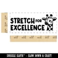 thumbnail image 2 of Stretch for Excellence Giraffe Teacher Student School Self-Inking Rubber Stamp Ink Stamper - Red Ink - Small 1-1/2 Inch, 2 of 7