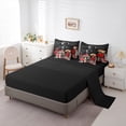 thumbnail image 5 of jejeloiu Red Mushroom 7pcs Bedding Comforter Set,Rustic Fungus Plants Queen Bedding Sets,White Flowers Daisy Queen Sheet Sets For Girls Kids,Ultra Soft Home Decor Reversible, 5 of 8