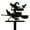 Type E, variant on Happydeer Halloween Garden Stake Metal Art Flying Witch Sign Skeleton Zombie Children Stake for Outdoor Yard Decoration Housewarming Gift (Type D)