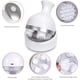 thumbnail image 4 of Masajeador eléctrico del cuero cabelludo Masajeador de cabeza portátil de mano con 4 cabezales para relajar el estrés y masaje de cuerpo completo (blanco), 4 of 5