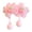 C, variant on Hair Tie Soft Organza Flower Shape Hair Rope with Plush Tassels Imitation Pearls Decor High Elastic Band Bun Holder Hair Accessories