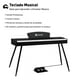 thumbnail image 2 of Piano Bluelander, Teclado Musical con Atril para Partituras, 3 Pedales con Banco, Negro, 2 of 5
