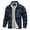 Navy, variant on Men's Sherpa Lined Jacket Long Sleeve Button Down Plaid Fleece Coats Fall Winter Warm Shacket Outerwear with Pockets