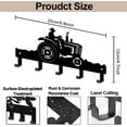 thumbnail image 2 of Ganchos metálicos para llaves de tractor y agricultor, de 9,8 x 4,7 pulgadas, para colgar en la pared, con 5 ganchos., 2 of 9