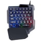 thumbnail image 1 of Teclado mecánico para juegos con una mano, teclas azules, retroiluminado Rgb, 35 teclas, respuesta rápida con reposamuñecas, controlador de juego para computadora, PC de escritorio, juego Mac, 1 of 5
