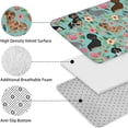 thumbnail image 5 of Dachshund and Flower Bathroom Rugs Sets 3 Piece,Toilet Cover Set,Absorbent Non Slip Bathroom Mats Sets with U-Shaped Contour Rug Toilet Rug Set, 5 of 5