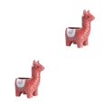 thumbnail image 1 of Youkk Ceramic Flower Pot - For Small Spaces Indoor And Outdoor Succulent Planter Pots Animal Shape Pots Alpaca red 2Set, 1 of 6