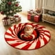 thumbnail image 5 of Christmas Circular Carpet Stereoscopic Visual Effect Entrance Door Mat Household Absorbent Nonslip Foot Mat Dirt Proof Mat Bathroom Nonslip Mat Size 15.75in, 5 of 6
