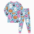 thumbnail image 5 of NOLDARES Toddler Baby Girl Pajamas Set Kids Sleepwear 2 Pcs Pjs Long Sleeve Top and Pants, 5 of 8