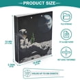 thumbnail image 3 of FORMRS 3 Ring Binder 1.5 inch with Pockets Set of 2 Clip Board 200 Sheets Capacity, Sitting on The Moon, 3 of 8