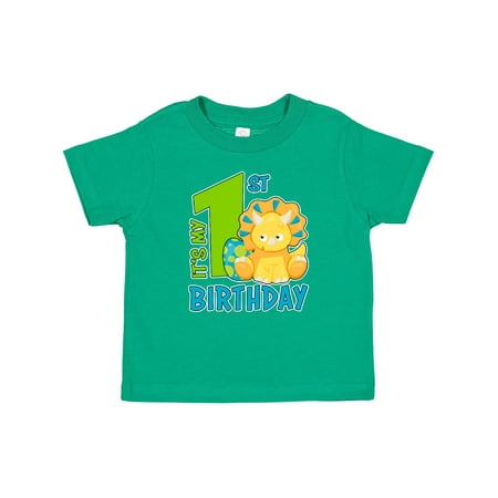 

Inktastic Its My 1st Birthday with Dinosaur Gift Baby Boy or Baby Girl T-Shirt