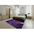 thumbnail image 5 of Ahgly Company Machine Washable Indoor Rectangle Transitional Dark Purple Area Rugs, 2' x 4', 5 of 7