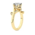 thumbnail image 3 of IGI Certified 2 Carat Round Shape Lab Grown Diamond Engagement Ring | 14K Yellow Gold | Rosé Side Stone Diamond Ring | FG-VS1-VS2 Quality Friendly Diamonds, 3 of 7