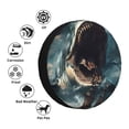 thumbnail image 4 of Naloa Wave Sailboat Shark PVC Leather Spare Tire Wheel Cover for Car Truck SUV Camper Trailer Universal Fit many size15 inch, 4 of 6