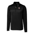 thumbnail image 2 of Men's Cutter & Buck  Black Birmingham Barons Big & Tall Traverse Stripe Stretch Quarter-Zip Top, 2 of 3