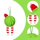 thumbnail image 1 of Herunwer Christmas Tree Pendant Ornaments Imitation Balls Furry With Ribbon Party Decorations, 1 of 9
