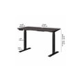 thumbnail image 1 of Move 60 Series by Bush Business Furniture Bureau Debout Réglable en Hauteur 48l x 24p, Gris Orage/peint Noir, 1 of 7