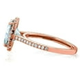 thumbnail image 6 of Jewelerix Wonderful Halo Oval Cut Ring VVS1 18K Plated Rose Gold Engagement Ring 1.50 CT Moissanite Diamond Anniversay Promise Ring, 6 of 7