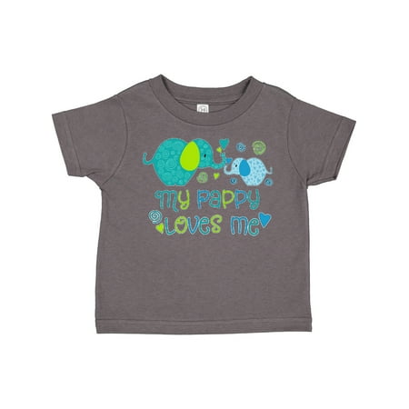 

Inktastic My Pappy Loves Me- Cute Elephants Gift Toddler Boy or Toddler Girl T-Shirt