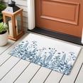 thumbnail image 5 of Blue Spring Floral 2'x3' Washable Rug, Watercolor Elegant Pastoral Flowers Non-Slip Doormat Area Rugs for Entrance Bathroom Bedsides, StainResistant Carpet for Kitchen Bedroom, Entryway Floor Mat, 5 of 9