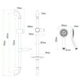 thumbnail image 4 of The akuaplus adjustable shower post system with 5 settings hand shower., 4 of 4