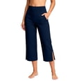 thumbnail image 2 of Cekizud Capris for Women with Pockets High Waisted Yoga Capris Straight Leg Casual Workout Cropped,Sizes S-3XL, 2 of 8