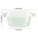 thumbnail image 3 of Lavabo transparente de plástico de gran capacidad | Lavabo de baño engrosado para remojar los pies, colada, almacenamiento | Diseño de colgadas eficiente, resistente y ligero, gris/verde/café, 3 of 8