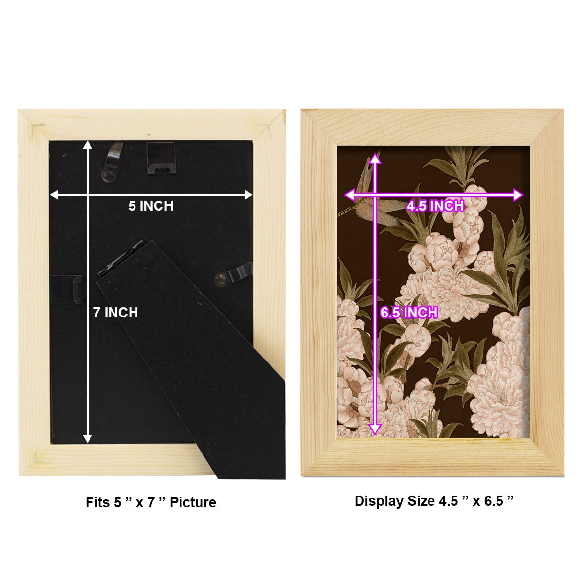 Asian Brocade III - Framed Print w/glass - Natural Wood
