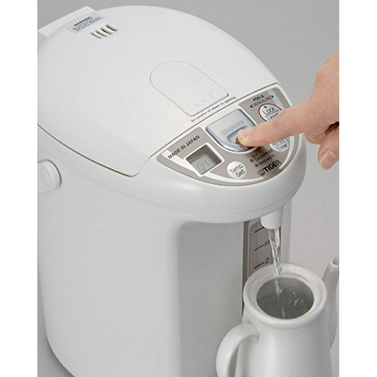 Tiger PDN-A30U-W Electric Water Boiler and Warmer, White, 3.0