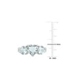thumbnail image 5 of 2.80 Carat (Ctw) Aquamarine Three Stone Heart Ring in Sterling Silver for Women, 5 of 6