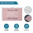 thumbnail image 6 of Pink Placemats Set of 6, She Leaves A Little SPARKLE Wherever She Goes Placemats for Dining Table, Place Mats for Kitchen Tabletop, Waterproof Wipeable Dining Table Mats Set, 6 of 9