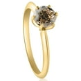 thumbnail image 2 of Pompeii .92Ct Certified Fancy Light Brown Round Natural Diamond Engagement Ring 14k Gold, 2 of 4