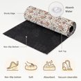 thumbnail image 6 of Paisley Botanical Round Area Rug 5Ft Washable Circle Rugs for Living Room Bedroom, Vintage Blossom Foliage Beige Non-Slip Carpet Floor Mats Indoor Outdoor Carpet Runner Aesthetic Home Decor, 6 of 8
