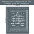 thumbnail image 5 of Spiritual Gifts for Women, Men, Scripture Blanket, Religious Gifts, Christian, Inspirational, Catholic, Faith, God Gifts, Healing Throw Blanket for Prayer 60x50 Inches (Grey), 5 of 5