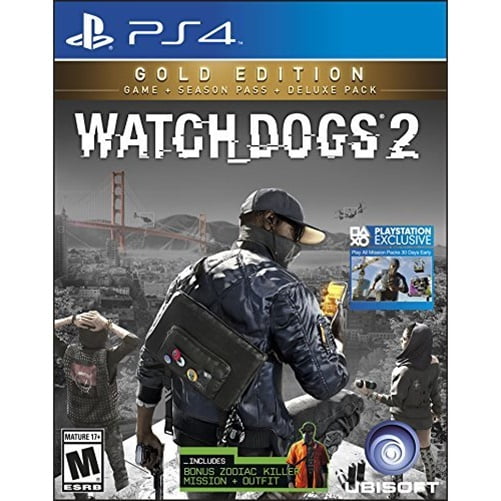 Egern overtro elektrode Watch Dogs 2 Gold Edition, Ubisoft, PlayStation 4, 887256022914 -  Walmart.com
