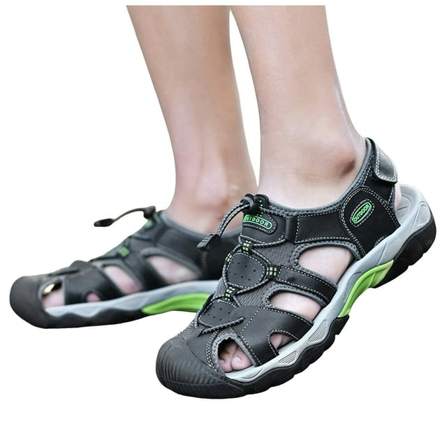Sandales d'Eau à Bout Fermé pour Hommes, Sport de Plein Air, Randonnée, Athlétiques, Légères, Sentier, Marche, Chaussures Décontractées