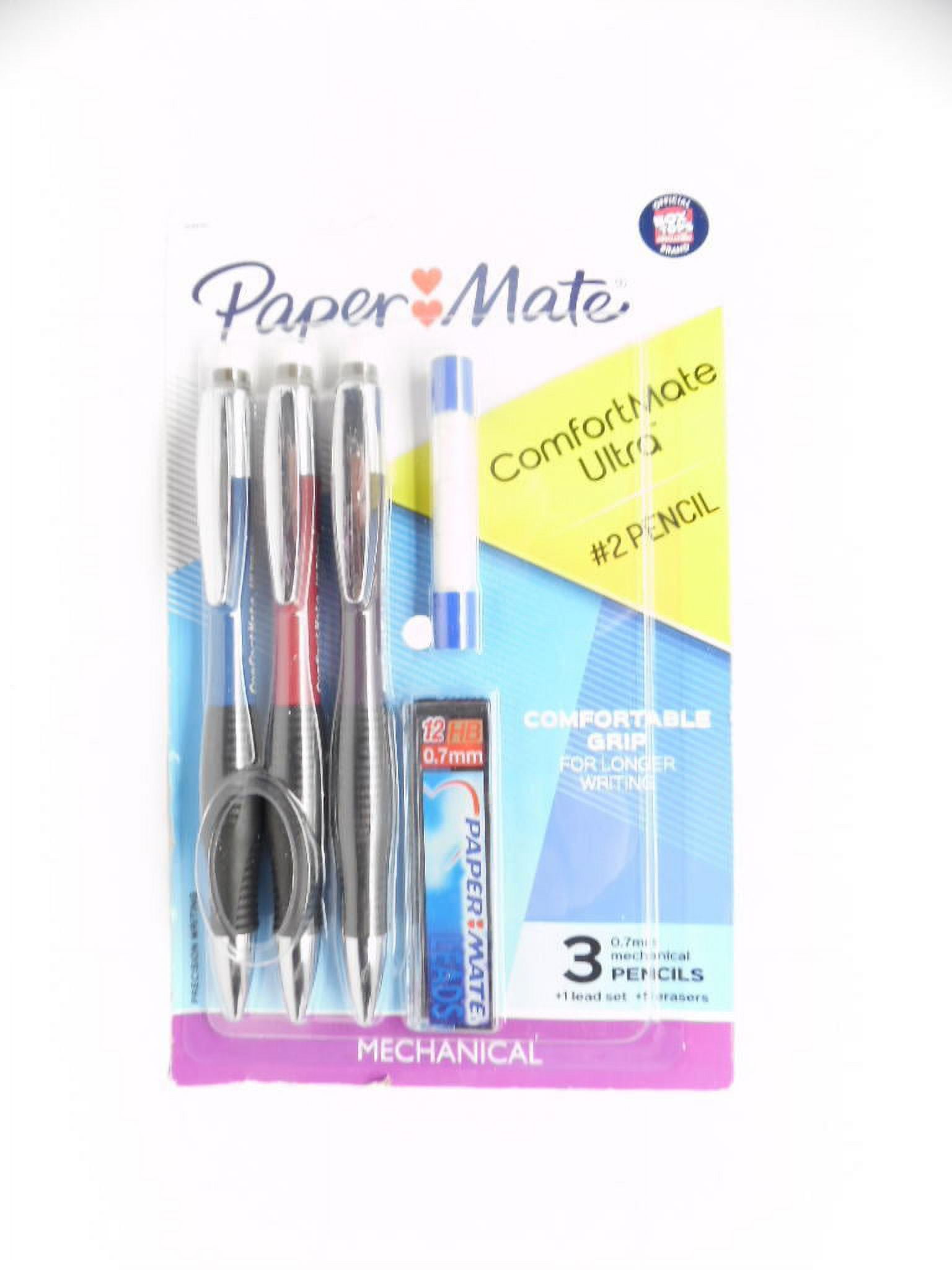 Papermate Comfortmate Ultra Eraser Refills, Pack of 5 Erasers