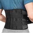 thumbnail image 1 of Back Support Belt For Back Pain Relief With 6 Stays, Anti-skid Lower Lumbar Support With 16-hole Air Mesh, 1 of 5