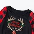 thumbnail image 6 of Odeerbi Christmas Pajamas for Family Holiday Plaid Long Sleeve Family Christmas Pajamas Matching Sets Toddler Casual Plaid Print Tops Pants Set Two-Piece Sleepwear Xmas PJs Set Black, 6 of 6