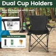 thumbnail image 7 of Camping Chairs -Lightweight and Supportive Chairs for Adult and Lightweight Individuals - Compact, Durable, and Portable - Ideal for Camping, Hiking, Beach, and Picnics -Carry Bag, 7 of 7