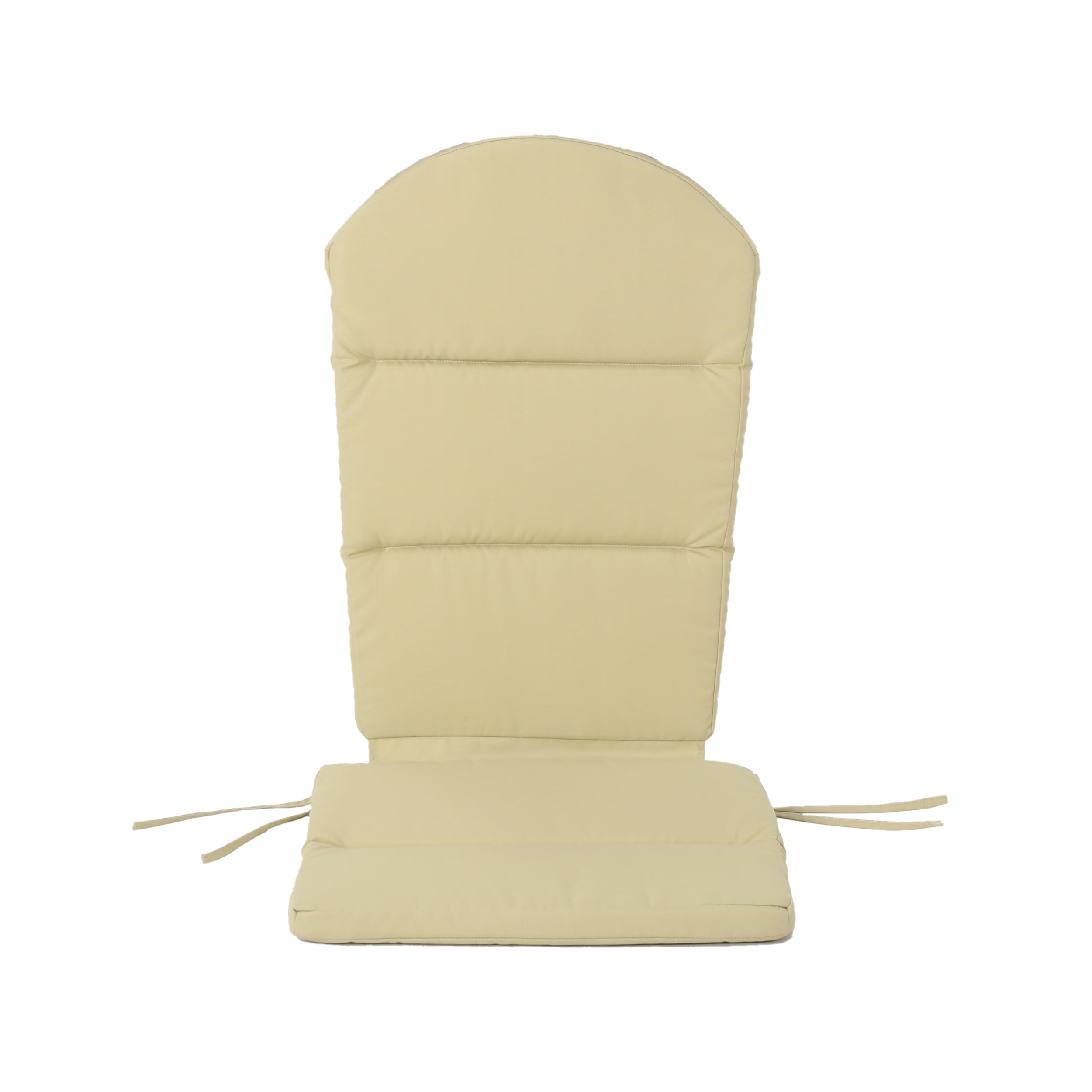 Mimi Outdoor Acacia Wood Adirondack Chairs with Cushions, Natural, Khaki