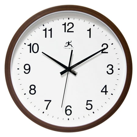 UPC 731742149572 product image for Infinity Instruments 14  Brown Transitional Analog Display Wall Clock | upcitemdb.com