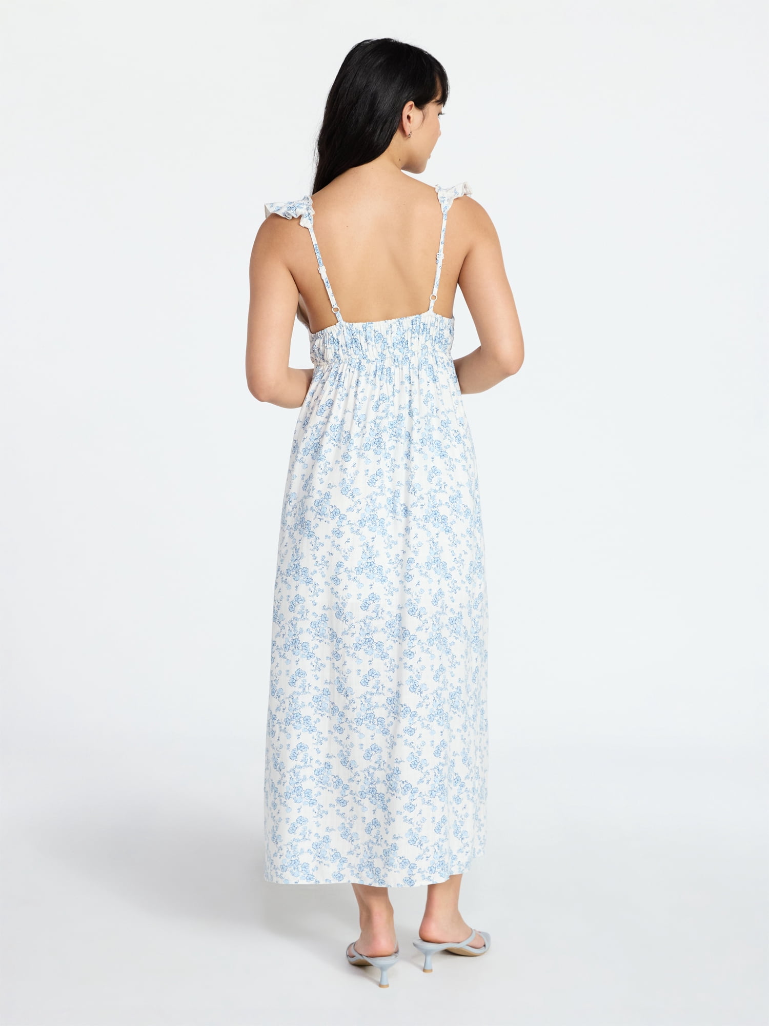 No Boundaries Maxi Dress with Flutter Sleeves, Women's XXS-XXL