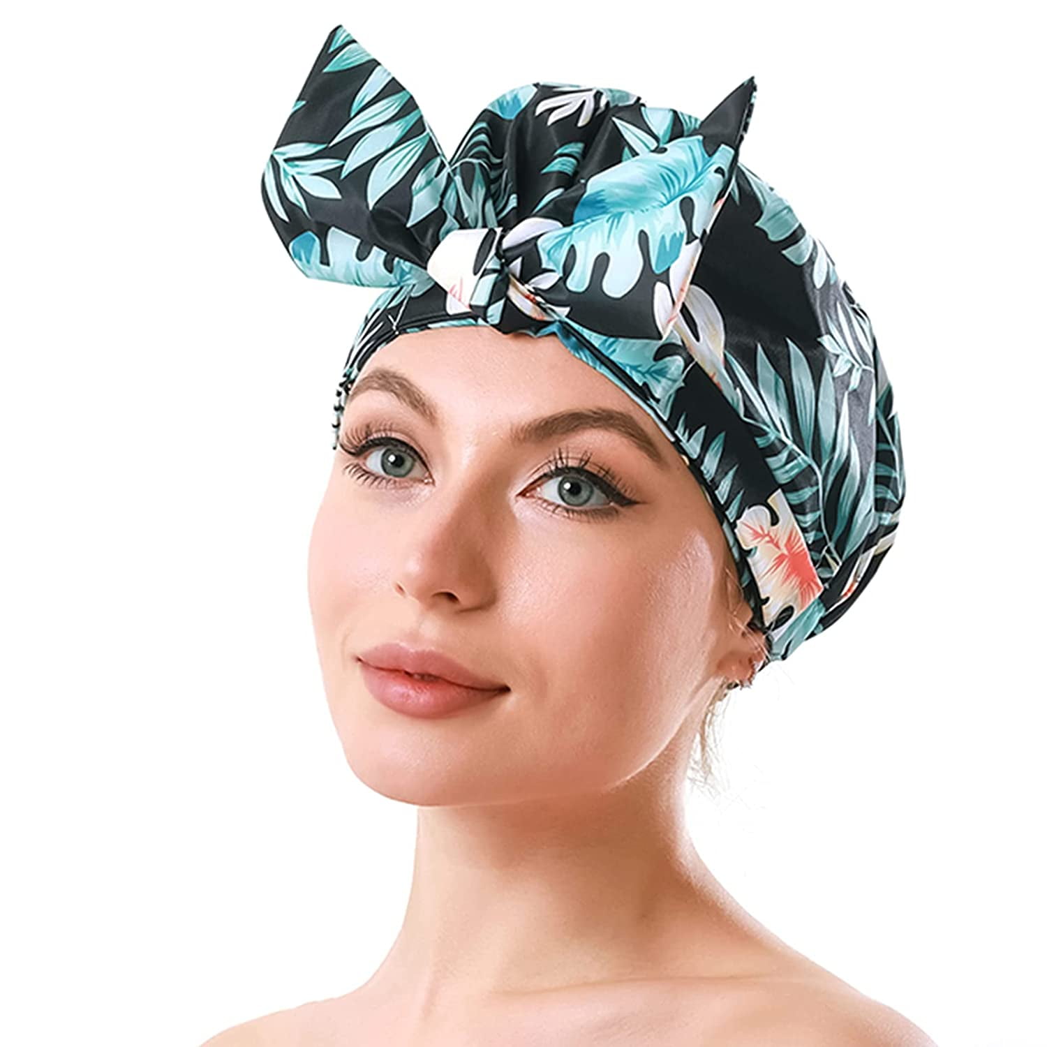 ZMLEVE Shower Cap for Women Long Hair 