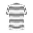 thumbnail image 5 of Ruimatai Stripe Shirts for Women Summer Casual Crewneck Short Sleeve T-Shirt Slim Fit Tunic Tops Womens Comfy Basic Tees, 5 of 6