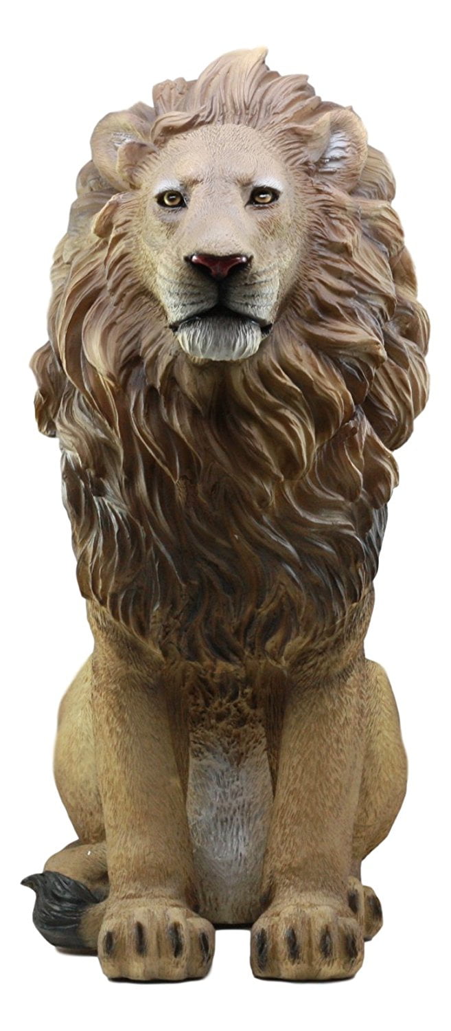Ebros Large King Of The Savannah African Pride Lion Statue 20"Tall The