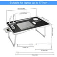 thumbnail image 4 of Foldable Laptop Bed Desk with USB Charge Port, Multifunctional Laptop Stand, 4 of 7