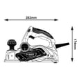 thumbnail image 3 of Cepillo Electrico Gho 700 + Soporte Guia + Bolsa Polvo Bosch azul BOSCH GHO 700 para Trabajos profesionales en carpintería, 3 of 5