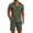 Army Green, variant on COOFANDY Men Cuban Sets Outfits 2 Piece Short Sleeve Cuban Shirts Guayabera Linen Suit