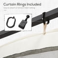 thumbnail image 3 of 13' x 13' Replacement Mesh Sidewall Netting for Patio Gazebos and Canopy Tents with Zippers (Sidewall Only),Cream, 3 of 7